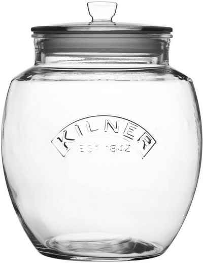 KILNER Vorratsglas, Glas, (1-tlg), mit luftdichtem Deckel, 4 Liter