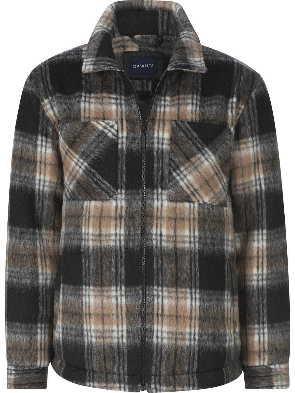 Babista Wolljacke FIORVENSO mit rustikalem Karodesign