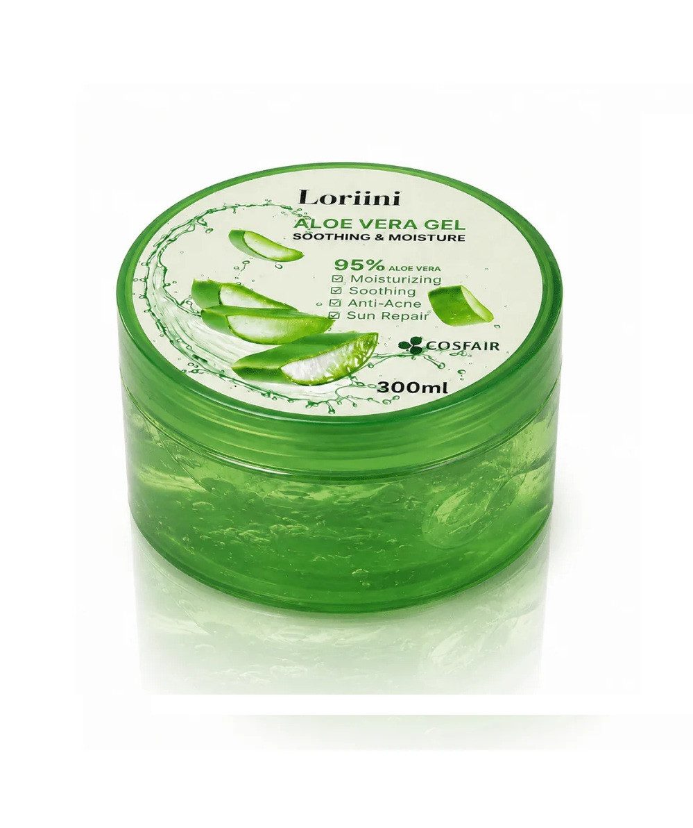Loriini Gesichtsreinigungsgel Loriini Aloe Vera Gel Körper Gesicht Hand Gel 95%