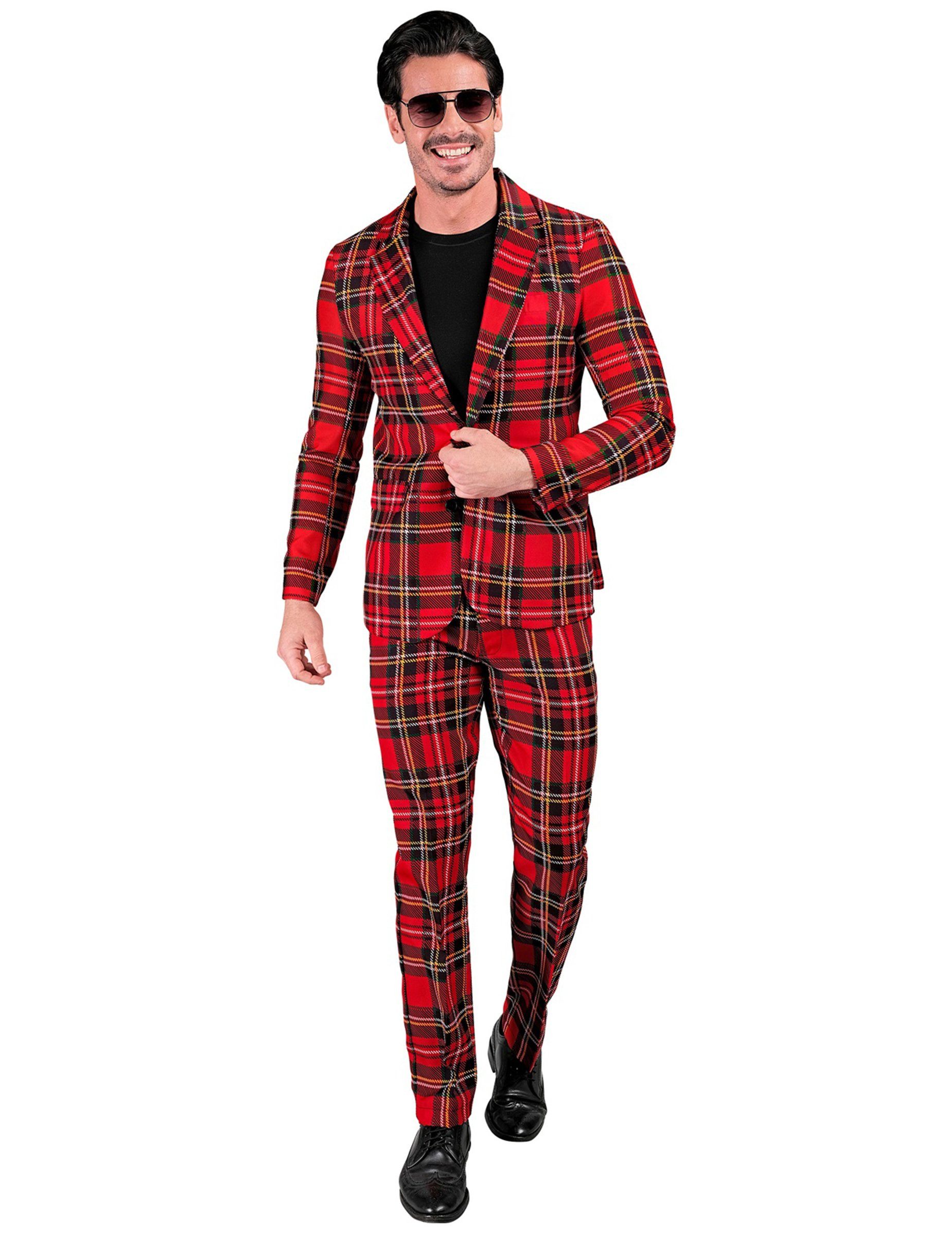 Kostüm Schottischer Anzug Tartan Herren
