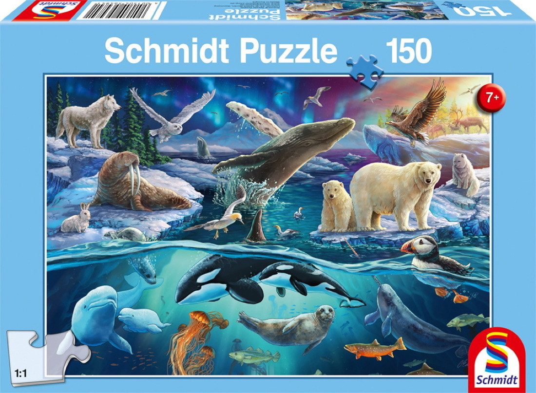 Schmidt Spiele Puzzle 150 Teile Kinder Puzzle Tiere in der Arktis 56484, 15 günstig online kaufen