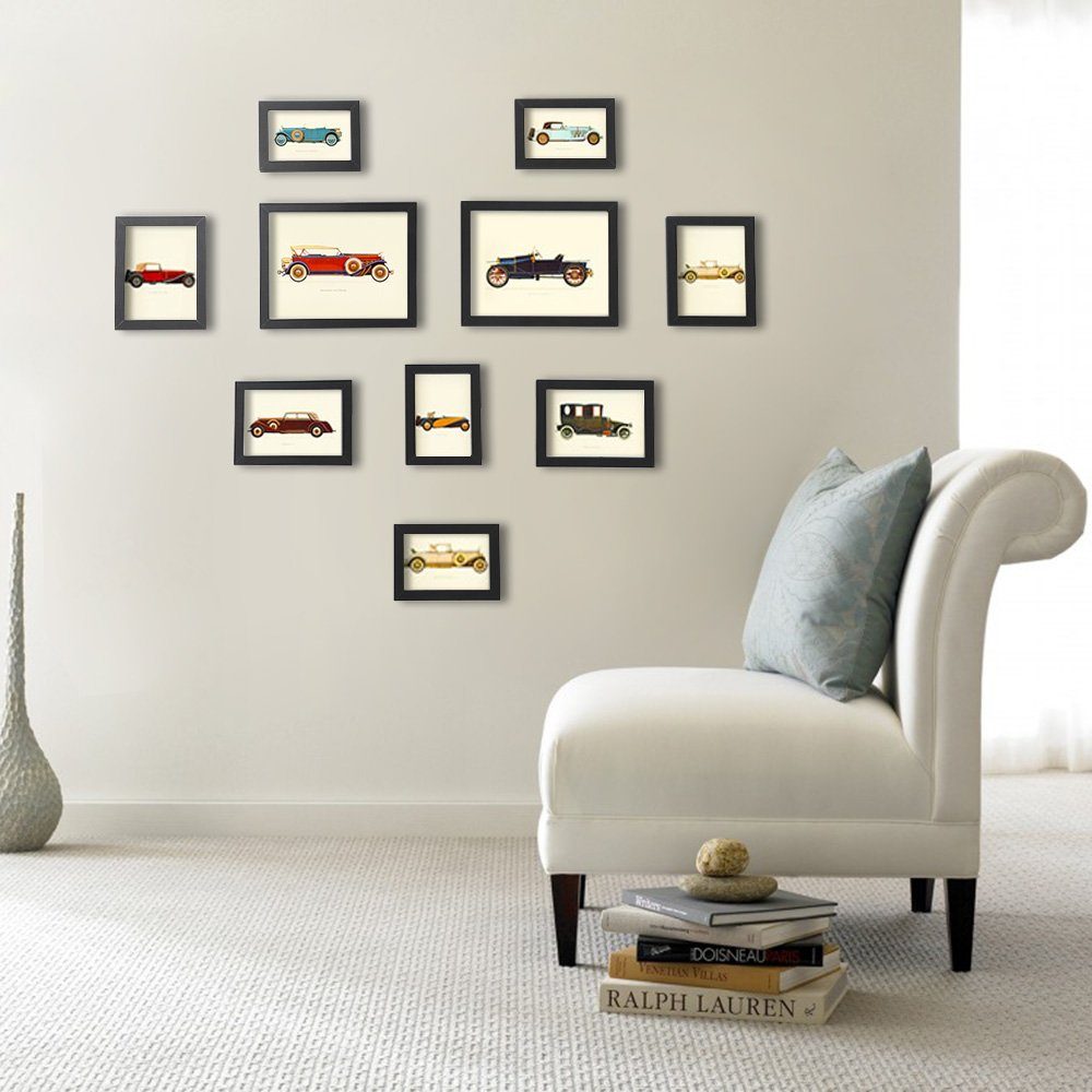 SONGMICS Bilderrahmen-Set Fotorahmen, 10er Set, Kunststoffscheibe, günstig online kaufen