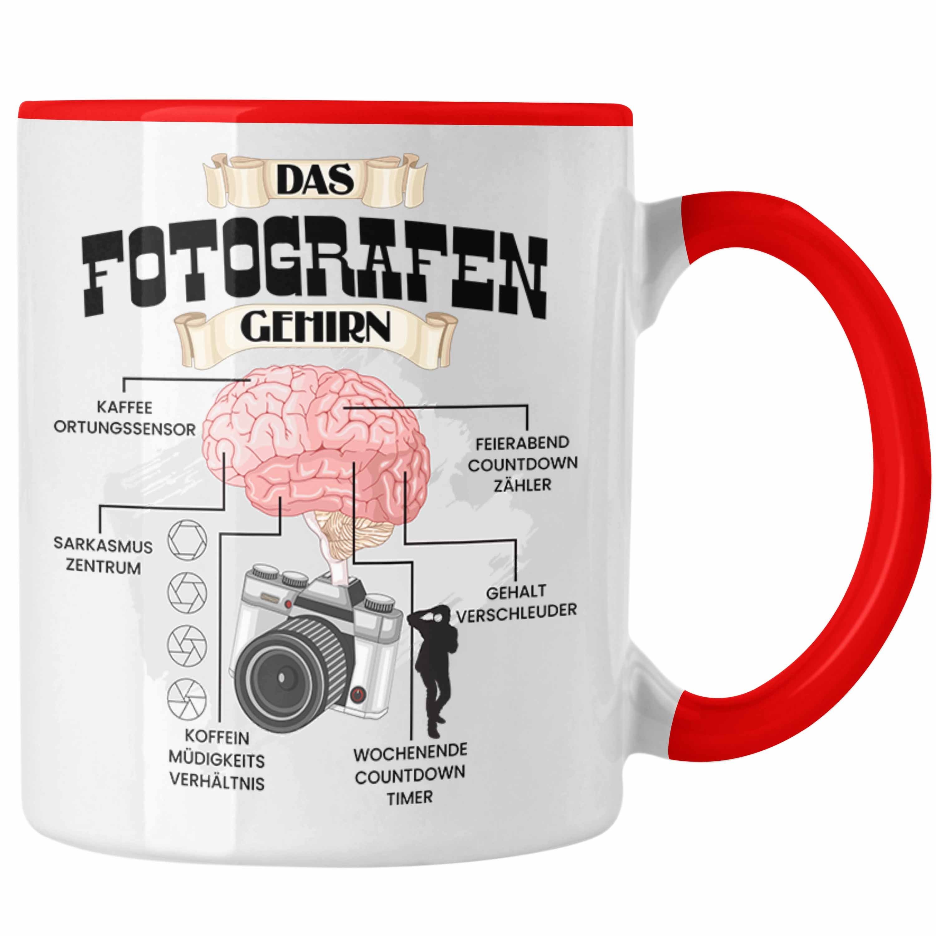 Trendation Tasse Trendation - Fotografen Tasse Lustiges Geschenk für Fotografin Spruch Rot