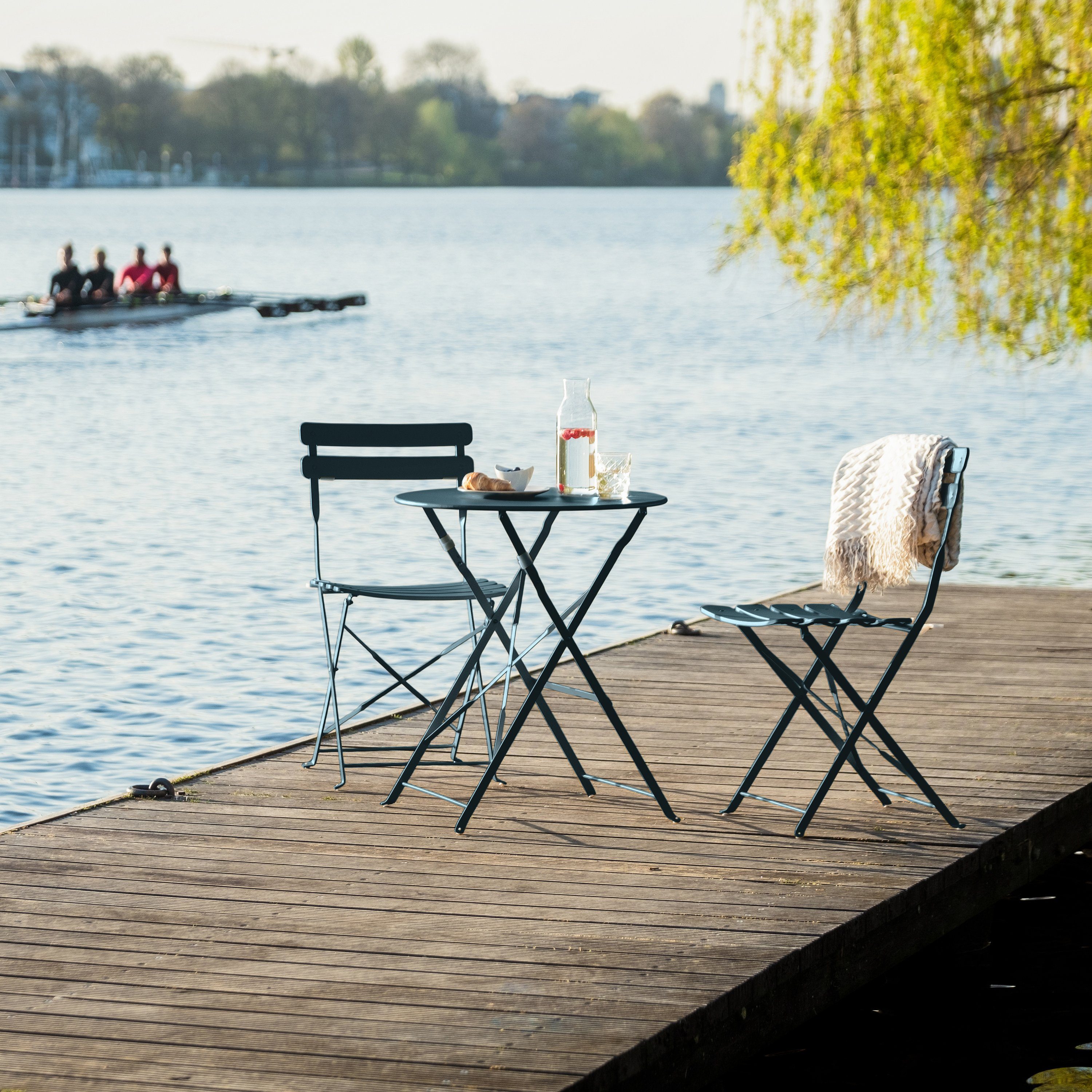 VANAGE Bistrotisch, Bistro Set Balkon, Balkonmöbel, günstig online kaufen