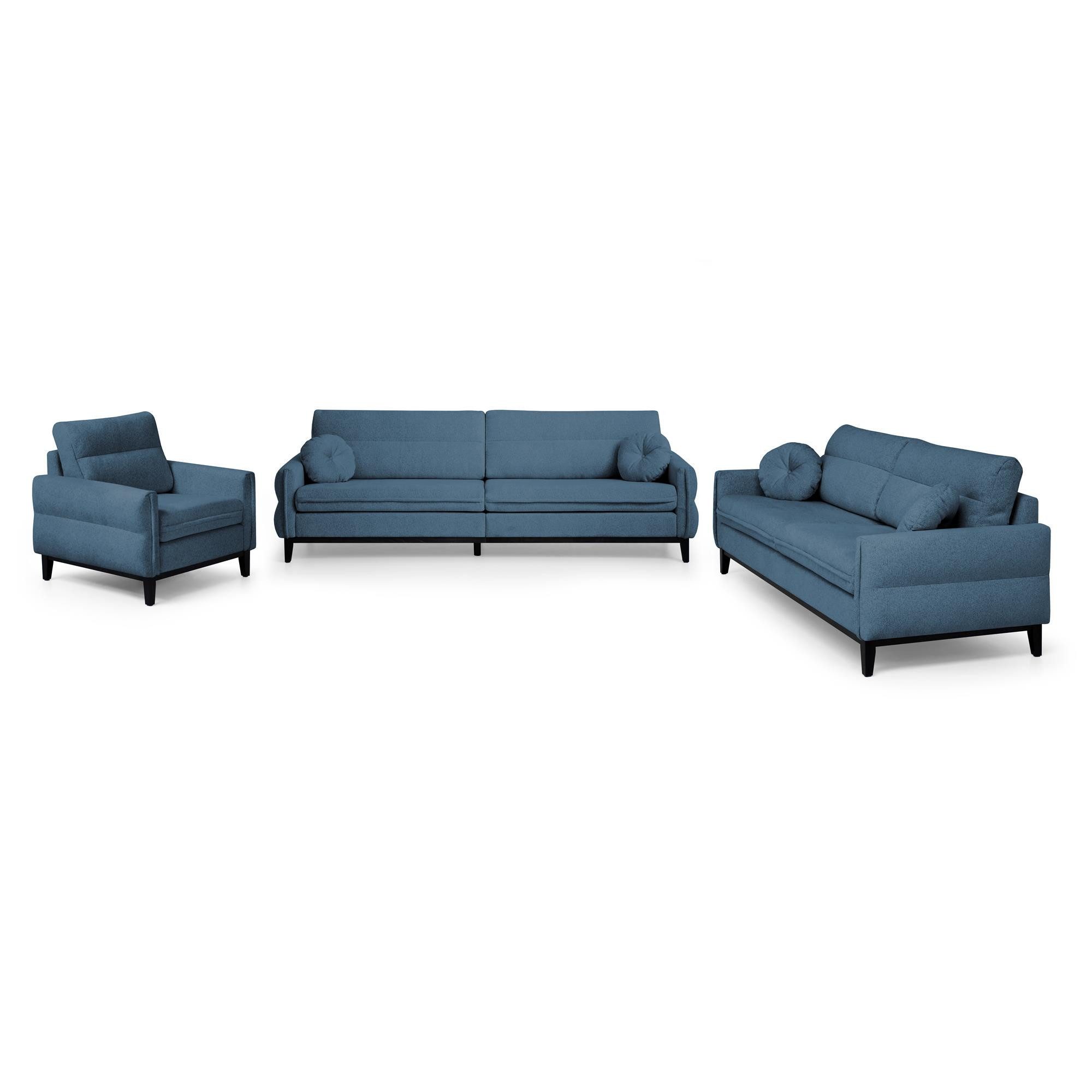 Beautysofa Polstergarnitur Belweder, (Couchgarnitur 321 Möbelset), günstig online kaufen