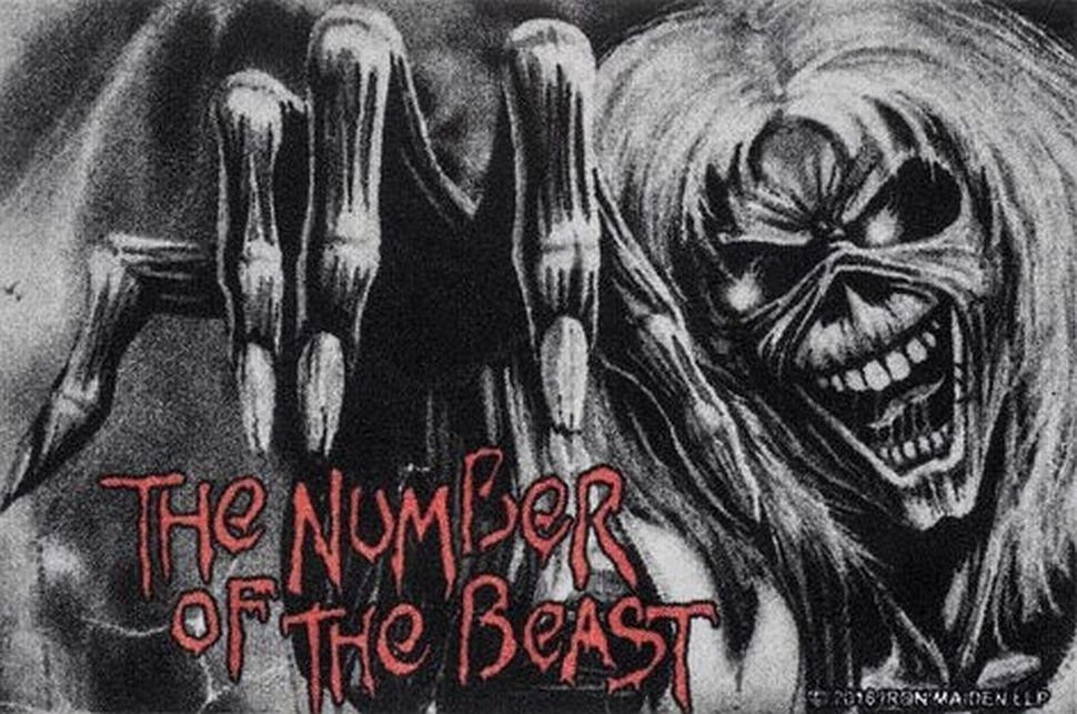 Rockbites Fußmatte Rockbites - Fußmatte "Iron Maiden - Number of the Beast" Türmatte
