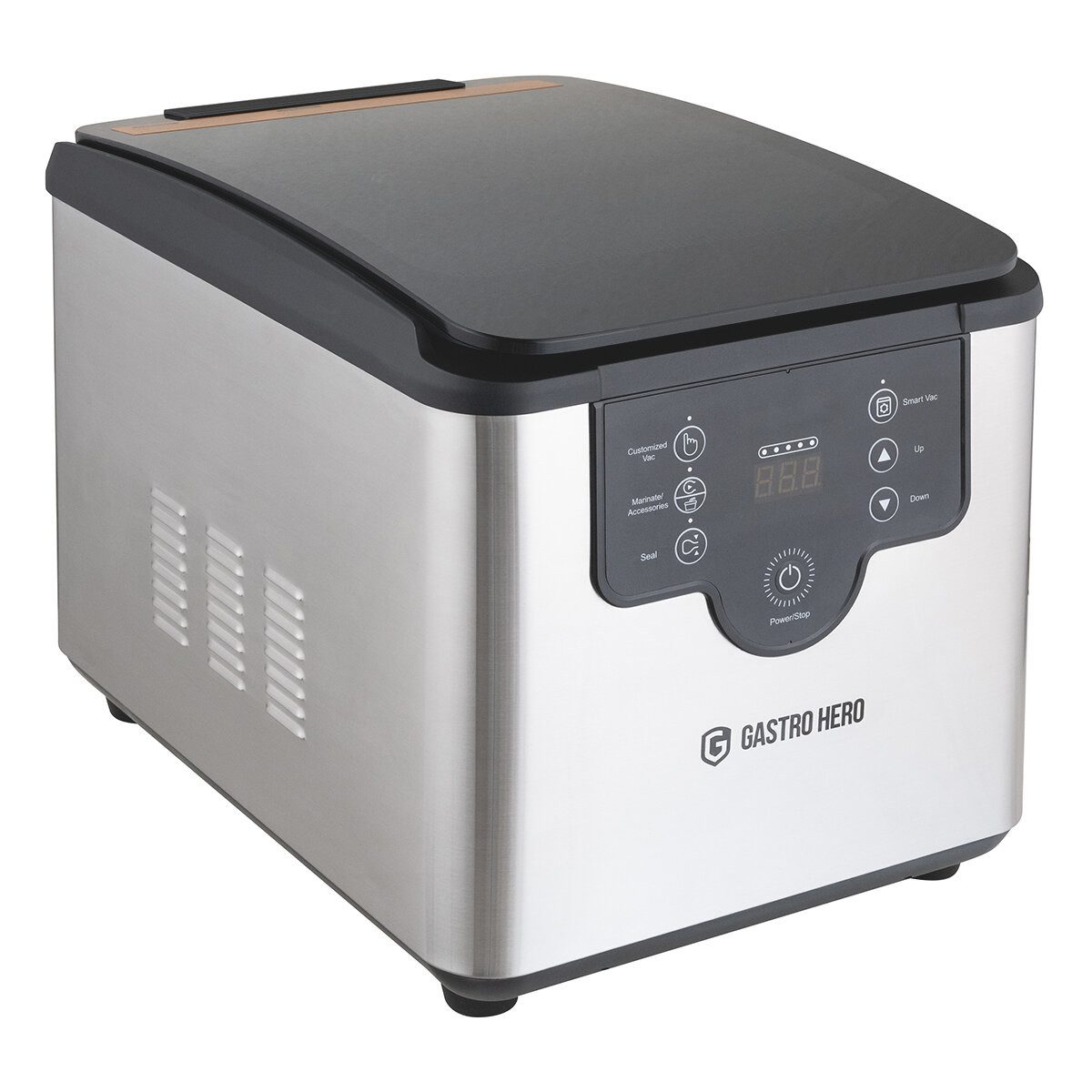GastroHero Hand-Vakuumierer Kammer-Vakuumiergerät - 133 l/min - 250 mm Schweißnaht, 800W