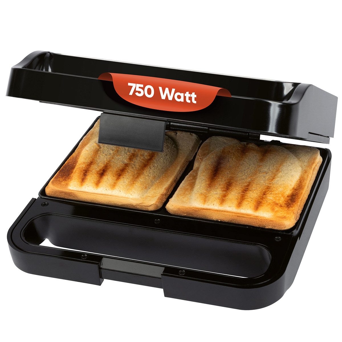 ProfiCook Sandwichmaker PC-ST 1297, Sandwichmaker, muschelförmige Sandwiches, 750W