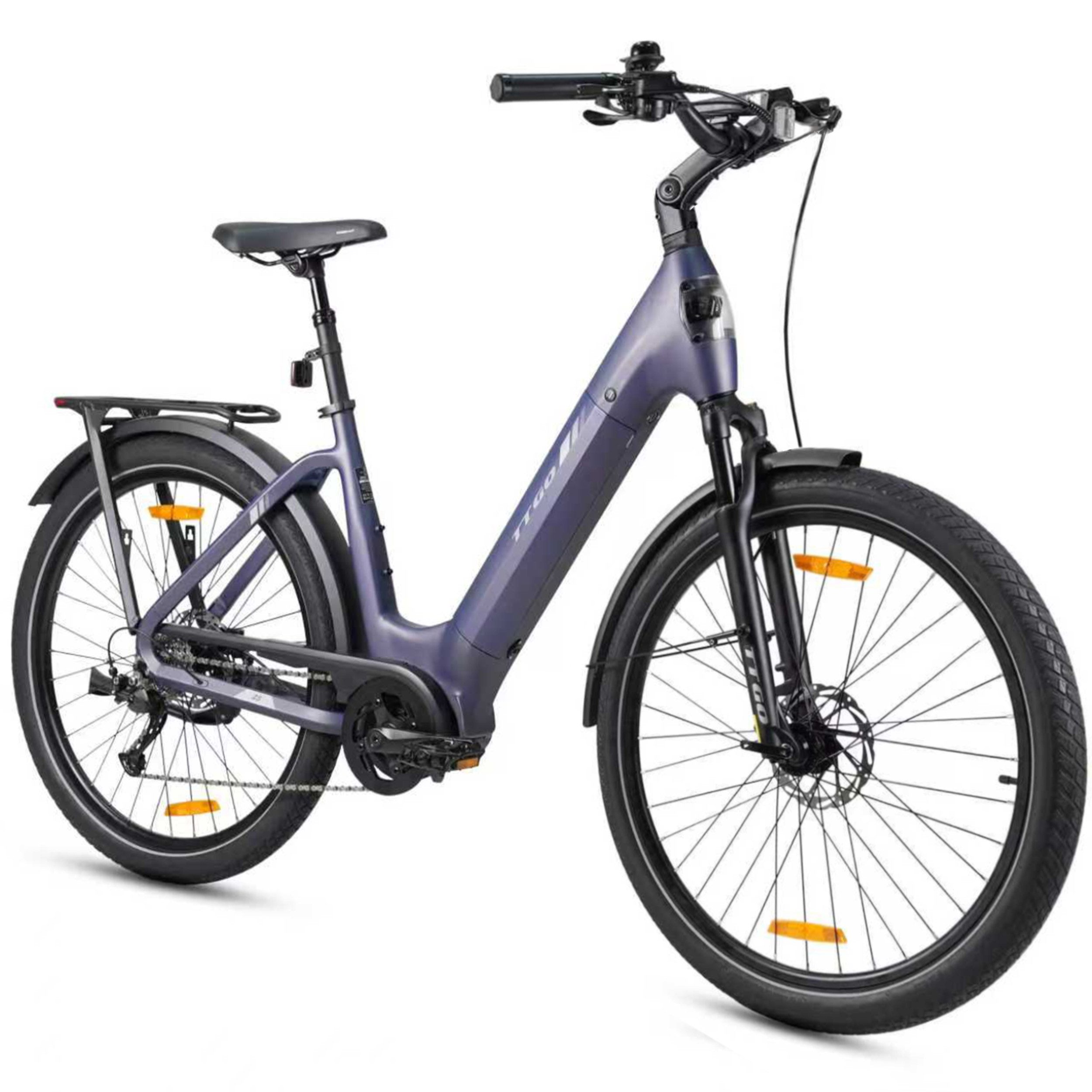 TTGO E-Bike Cityrad 28 Zoll, SUV, 75Nm Mittelmotor, 130km, Z5, für Damen und Herren, 9 Gang SHIMANO, Kettenschaltung, Mittelmotor, 648 Wh, 5 Stufen, Drehmomentsensor, Federsattelstütze, Elektrofahrrad, Pedelec
