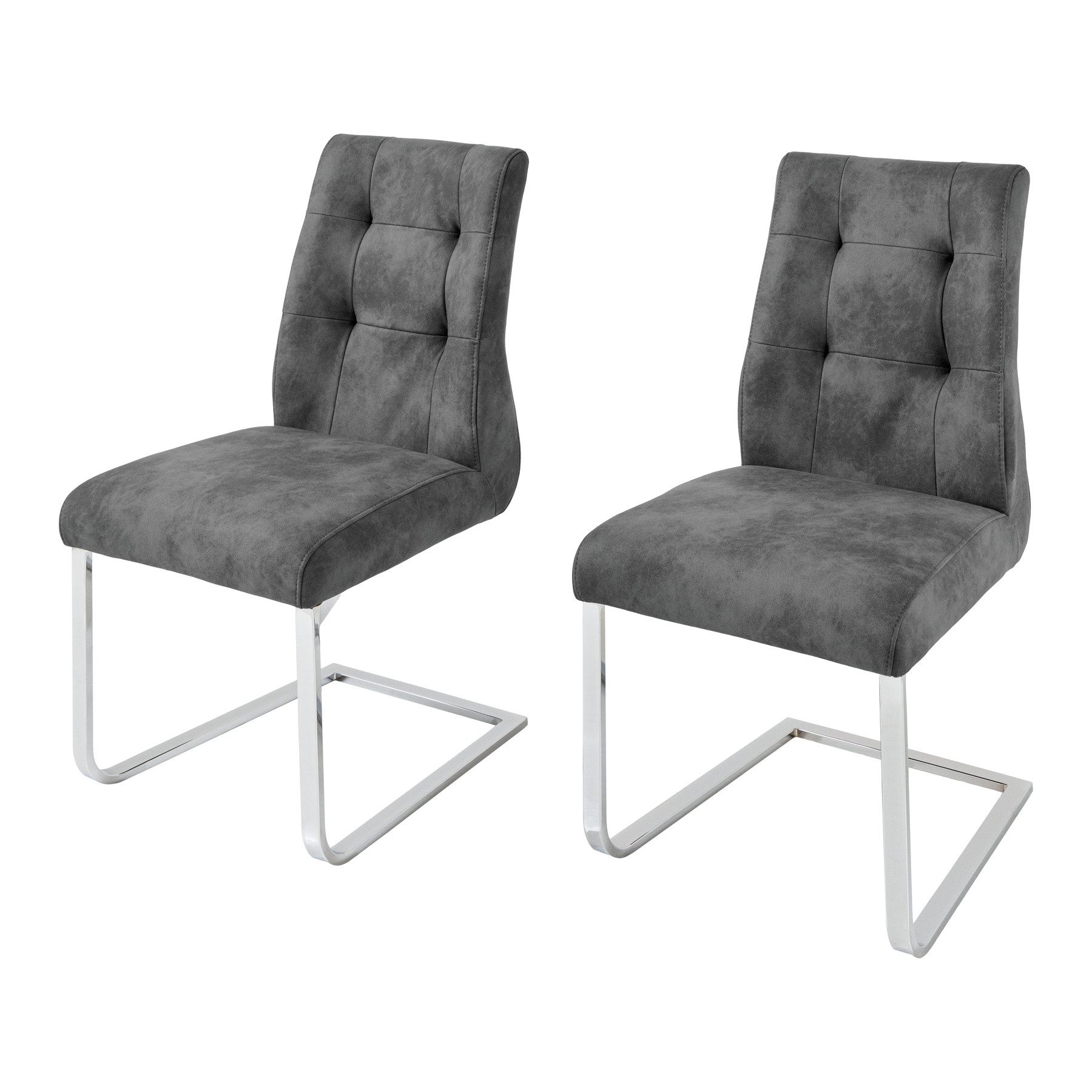 riess-ambiente Esszimmerstuhl COMFORT antharazit · Microfaser Esszimmerstuh günstig online kaufen