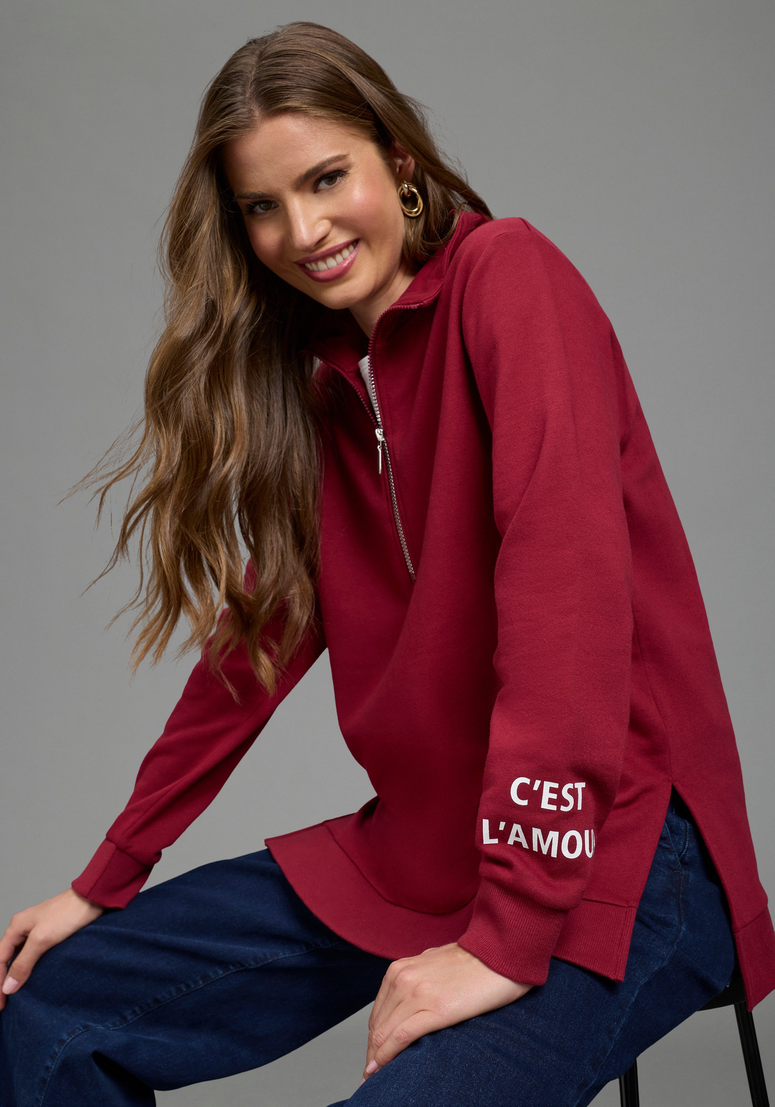 Laura Scott Longsweatshirt in großen Größen verfügbar
