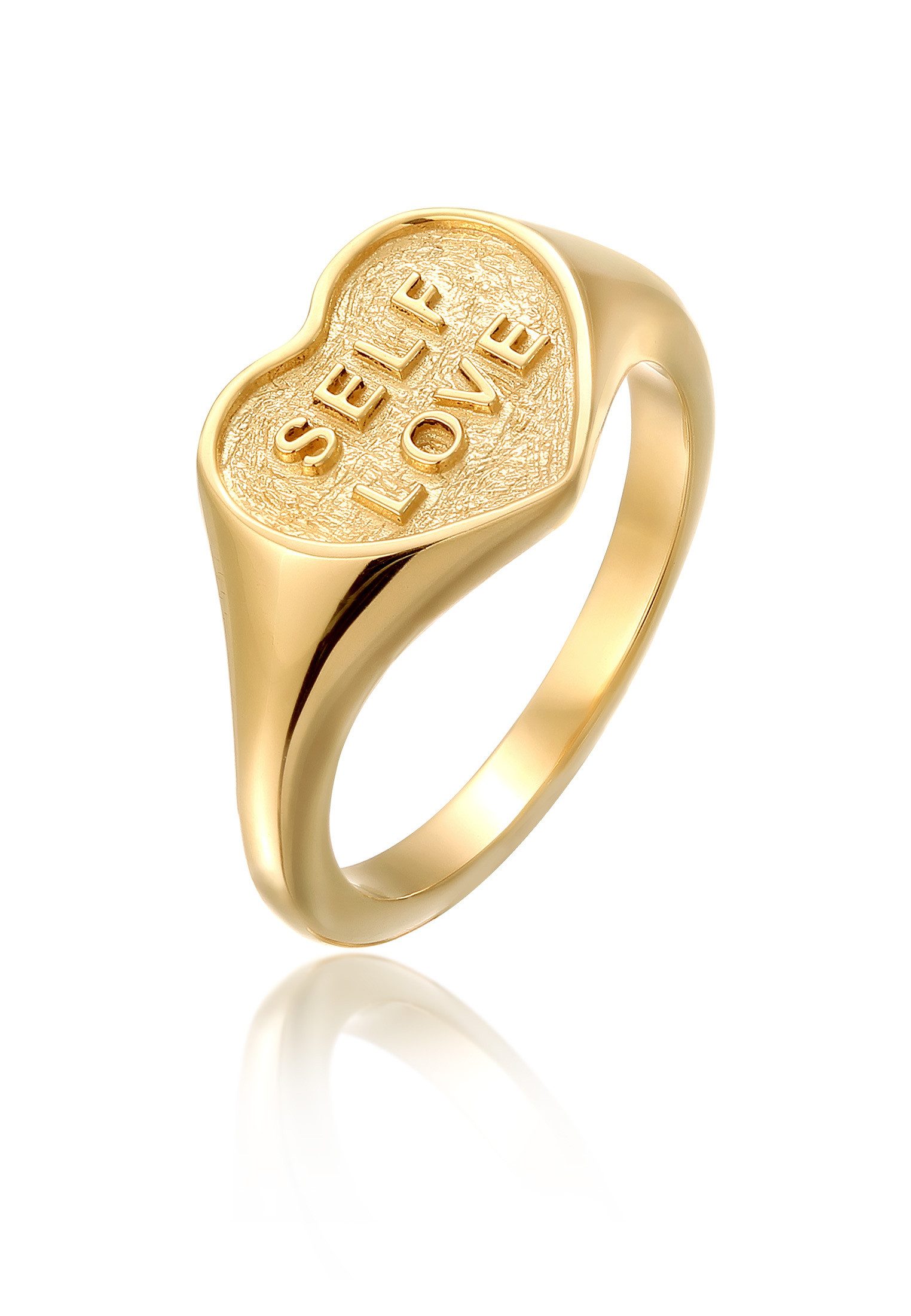 Elli Siegelring Siegelring Herz 925 Sterling Silber
