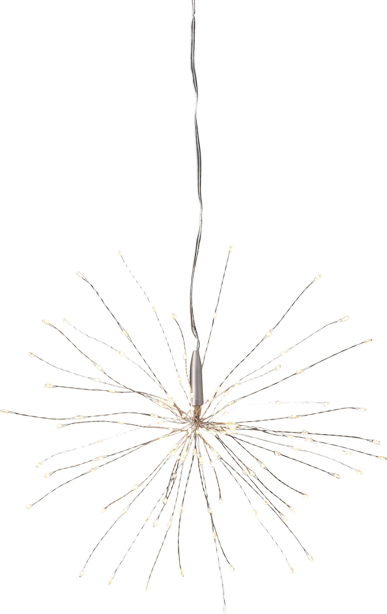 EGLO Dekoobjekt Firework, Weihnachtsdeko Feuerwerk, Hängedekoration, Eiskristall, Stern Ø 26 cm