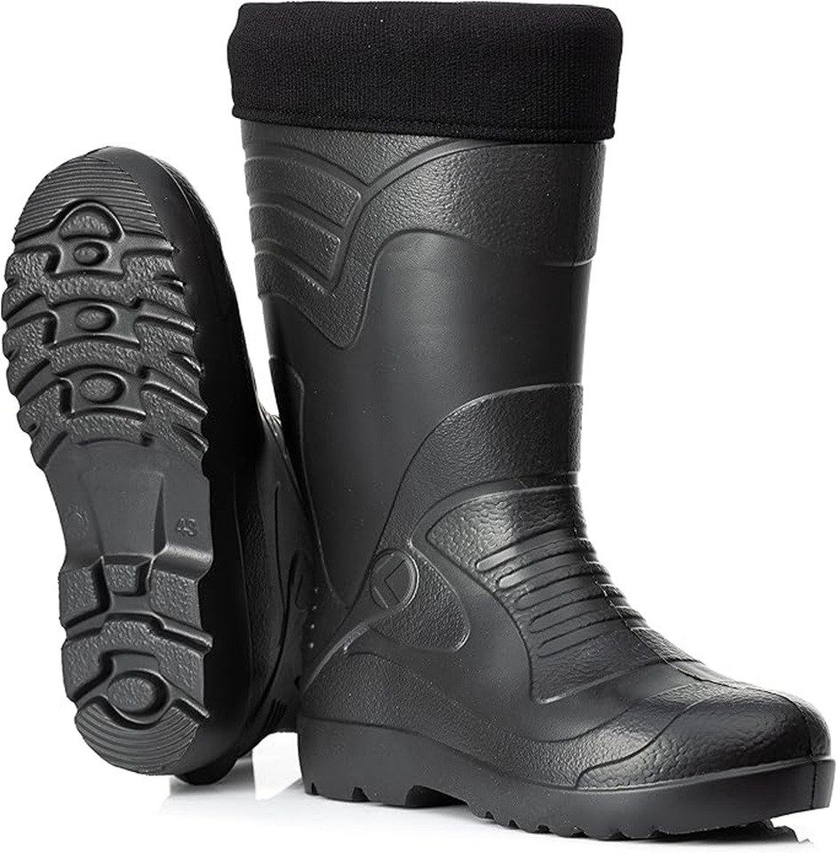 CLIMBR CLIMBR Ultraleichte gefütterte Gummistiefel Herren EVA Winter Arbeit Gummistiefel wasserdicht