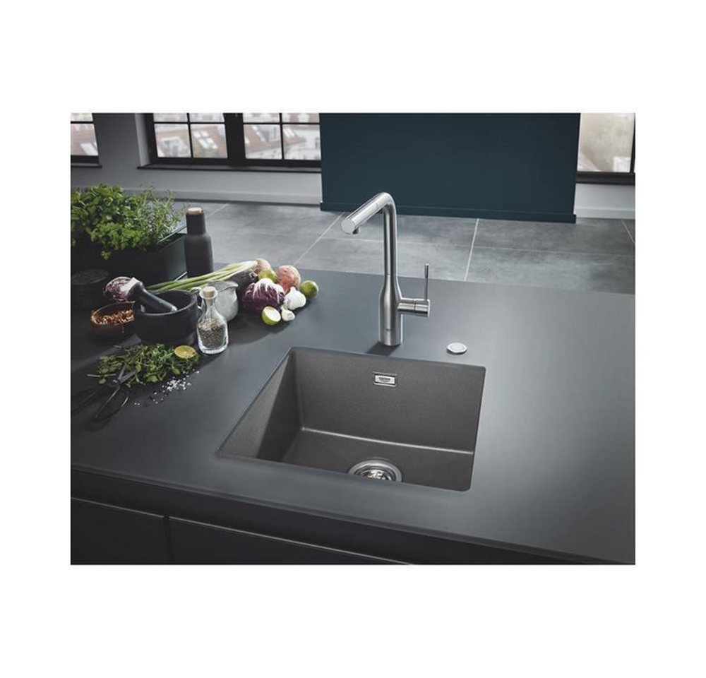 Thumbnail - Grohe Granitspüle Grohe Unterbaubecken K700U 60-C 53,3/45,7 1.0, granit grau, 0/0 cm