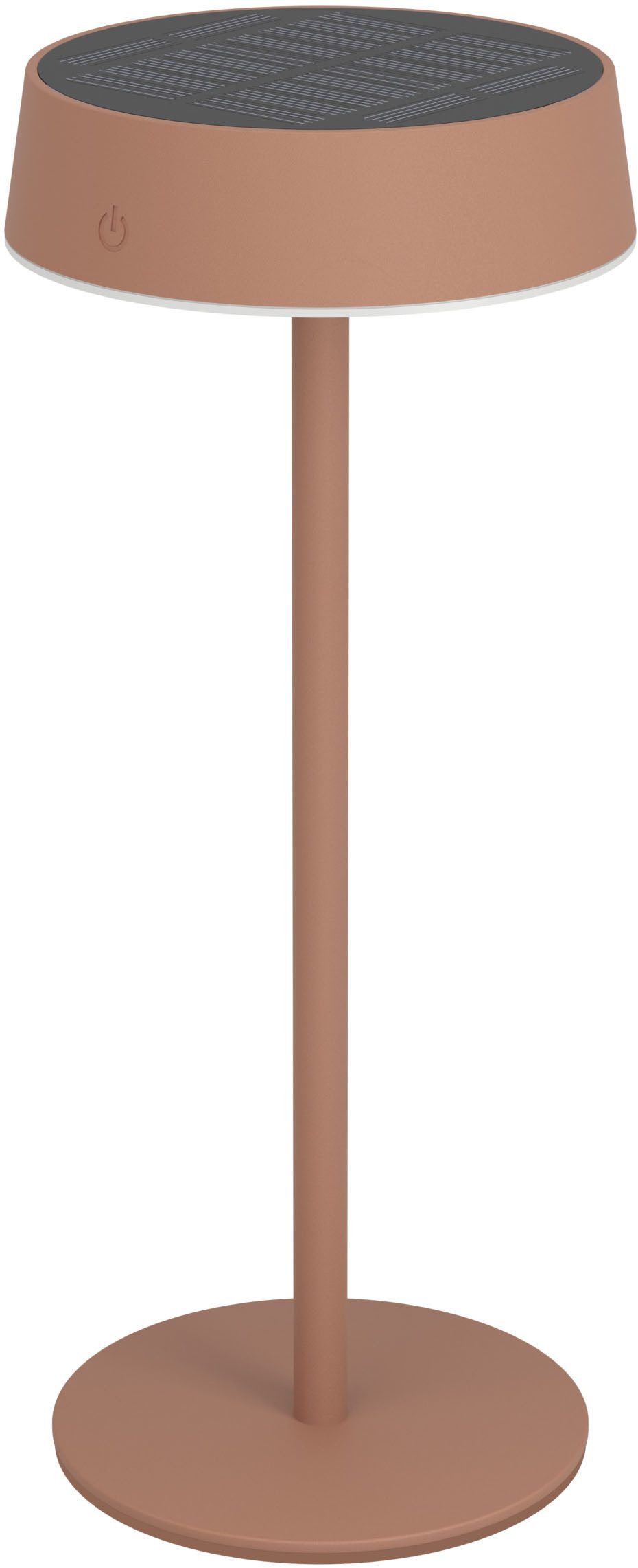 EGLO Tischleuchte SIMERI Tischlampe - Stahl - SOLAR-LED - 3W - IP44, Dimmfunktion, Farbwechsel, USB-Anschluss mit Ladefunktion, mehrere Helligkeitsstufen, LED fest integriert, Kaltweiß, Neutralweiß, Warmweiß, Solarleuchte, Außentischleuchte, Akku, Leselampe, H31 x Ø13 cm