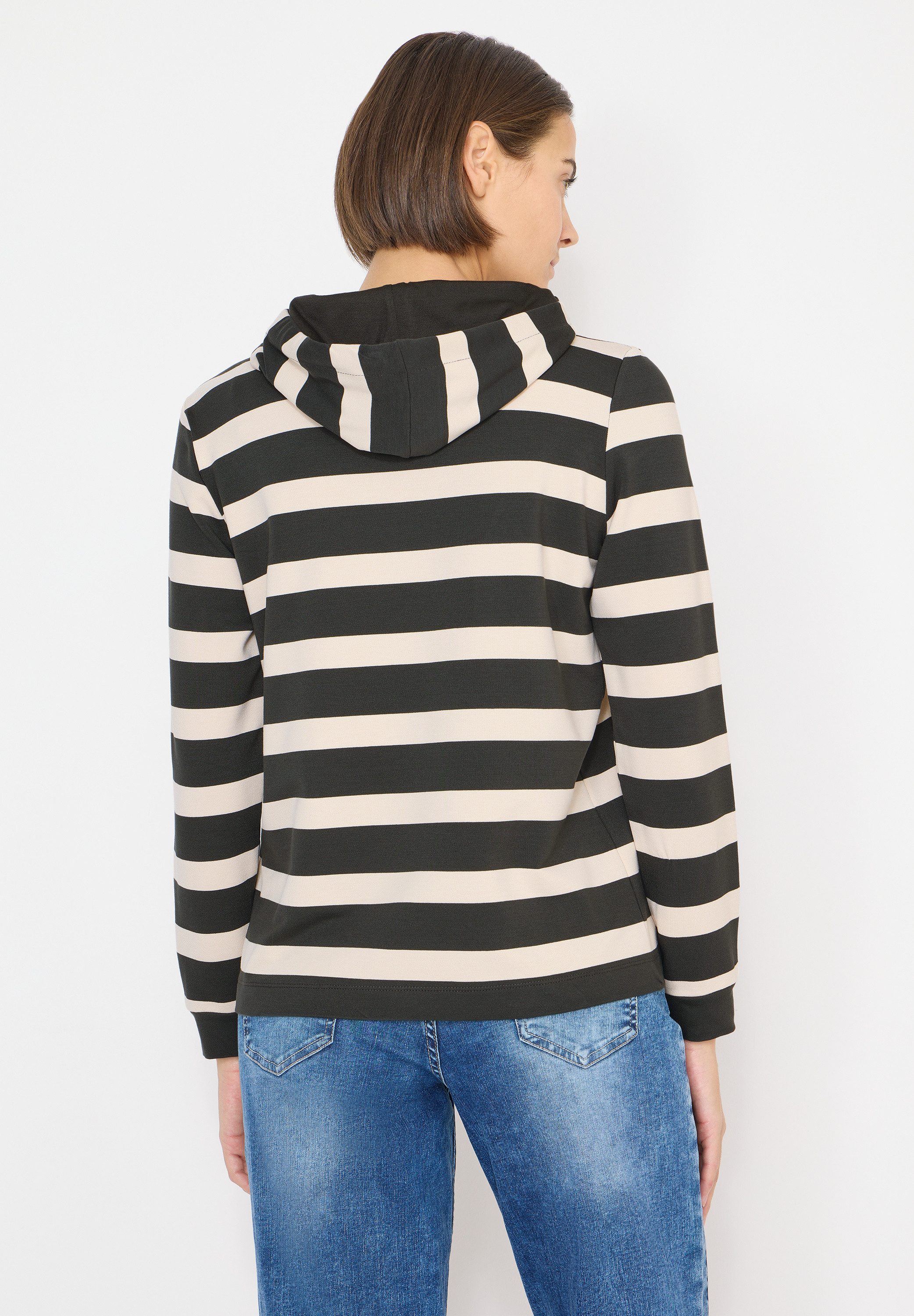 CECIL Langarmshirt mit Kapuze mit Tunnelzugband günstig online kaufen