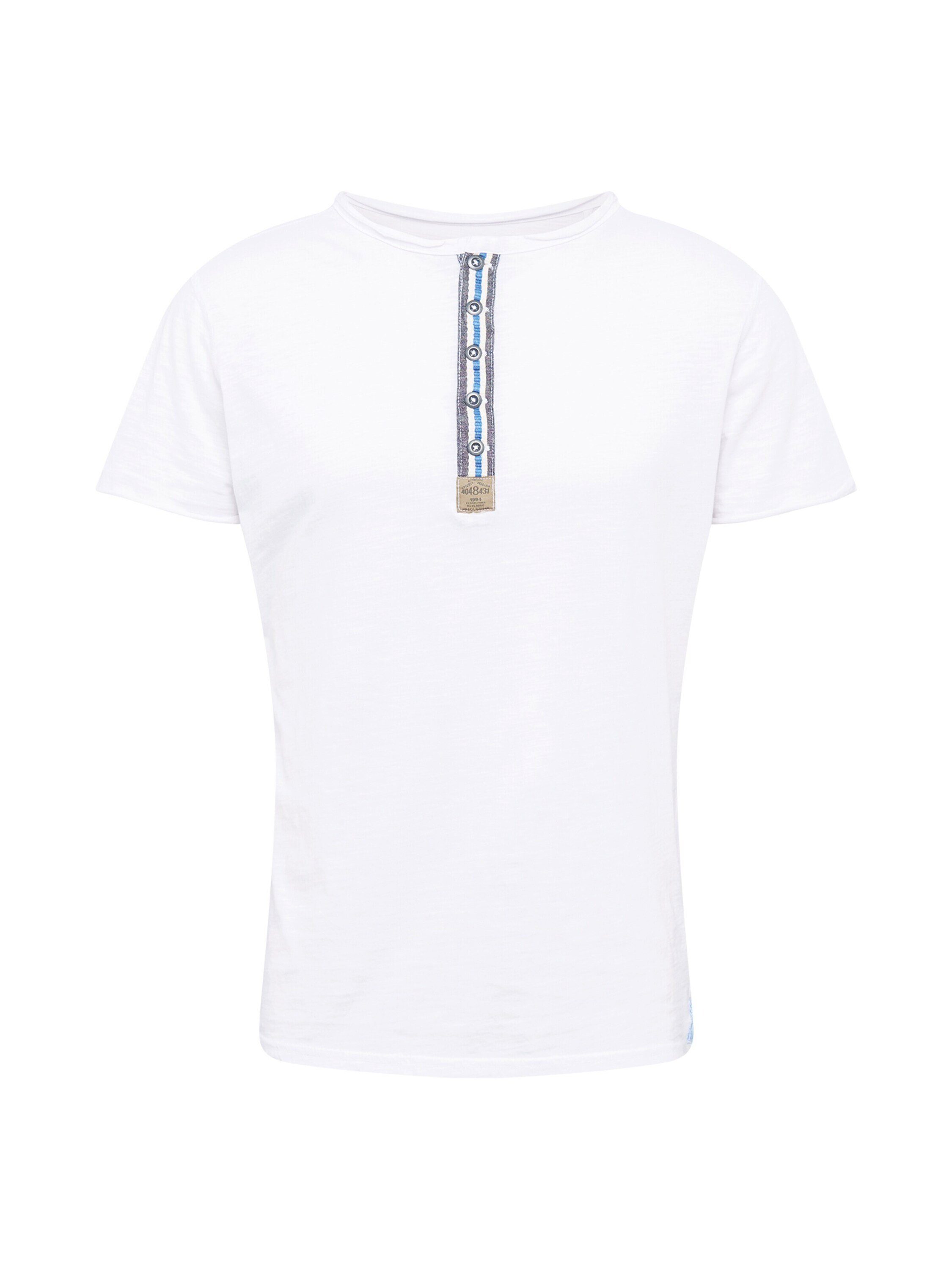 T-Shirt (10) Key ARENA (1-tlg) button weiss Largo MT