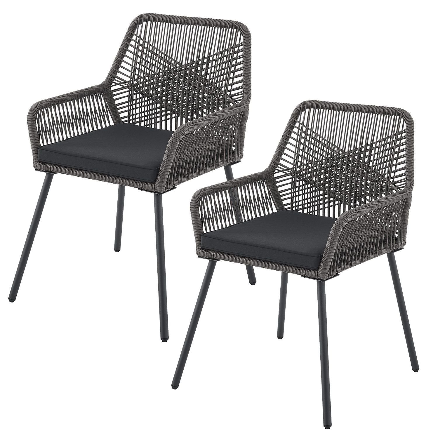 Juskys Gartenstuhl Kastos (2 St), Gartenmöbel günstig online kaufen