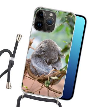 MuchoWow Handyhülle Koala - Zweige - Kinder - Jungen - Mädchen, Handyhülle Telefonhülle Apple iPhone 14 Pro