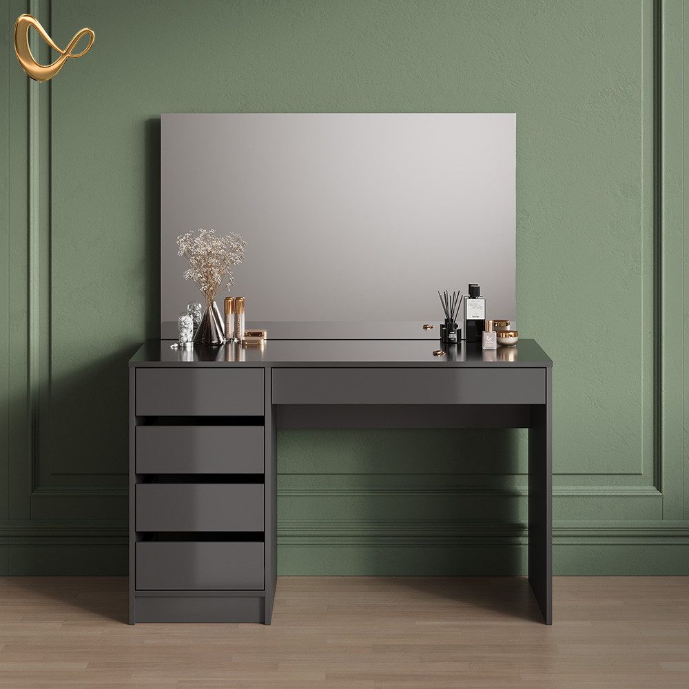 Livinity® Schminktisch Imola, Anthrazit, 120 cm günstig online kaufen