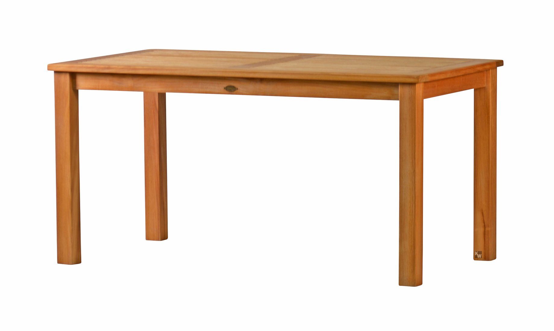 Kai Wiechmann Gartentisch Premium Teakholztisch rechteckig als wetterfester Holztisch aus Teak, nachhaltiger und unbehandelter Teaktisch