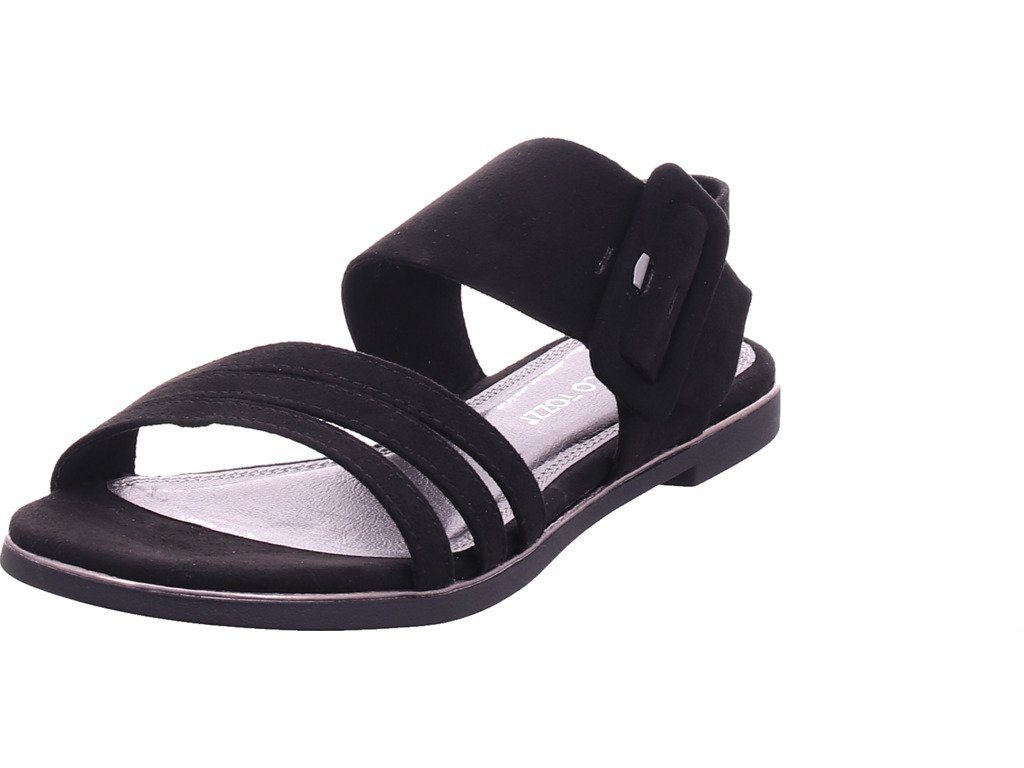 Damen Marco Sommerschuhe Tozzi Sandale Slipper Sandalette Sandalette MARCO TOZZI BLACK 2-2-28100-26/001 Damen 001 schwarz