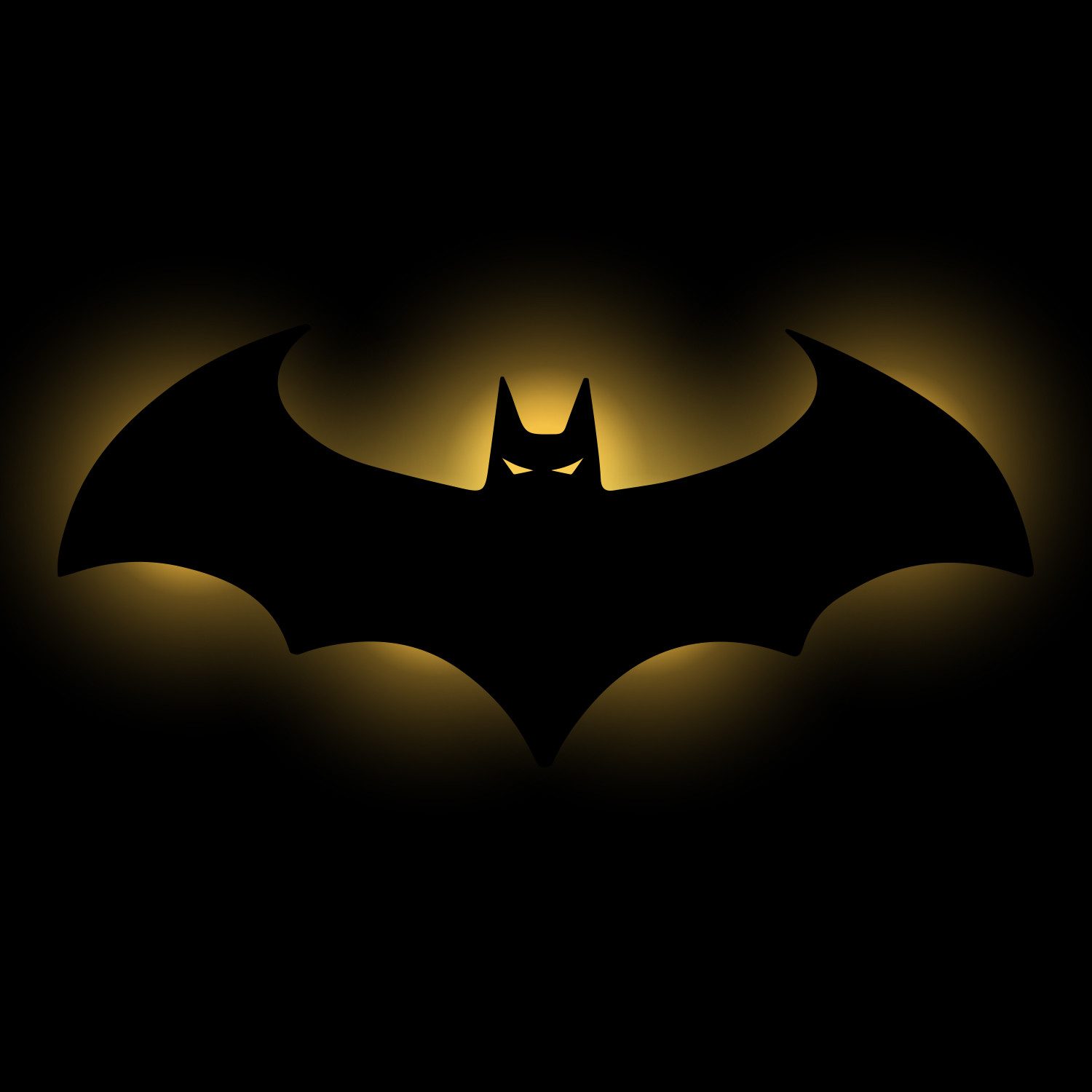 Namofactur LED Nachtlicht Fledermaus Nachtlicht Kinder Wandlampe Kinderzimmer I MDF Holz, LED fest integriert, Warmweiß