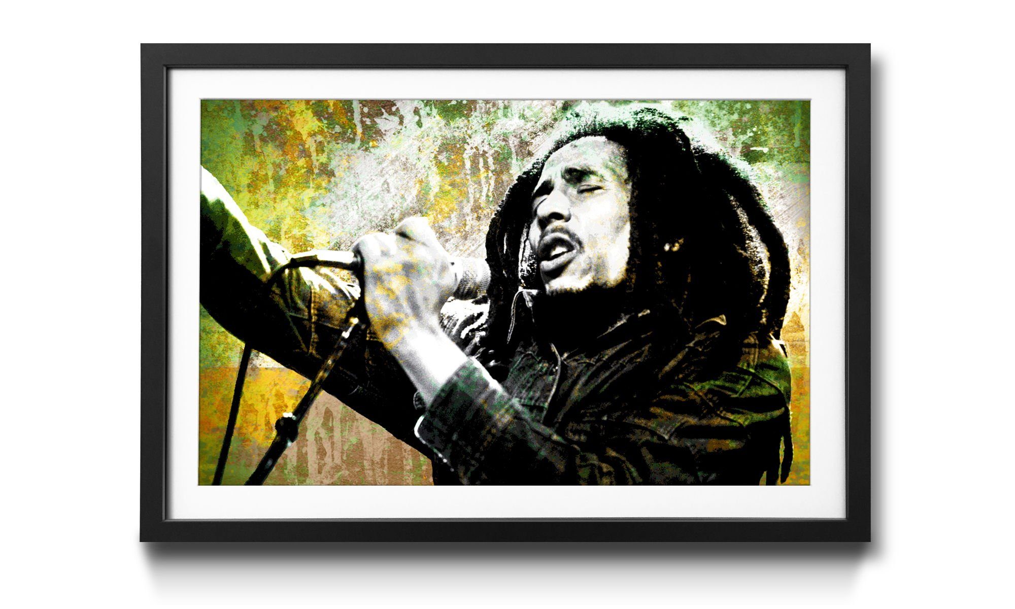 WandbilderXXL Bild mit Rahmen Bob, Helden der Musik, Wandbild, in 4 Größen erhältlich