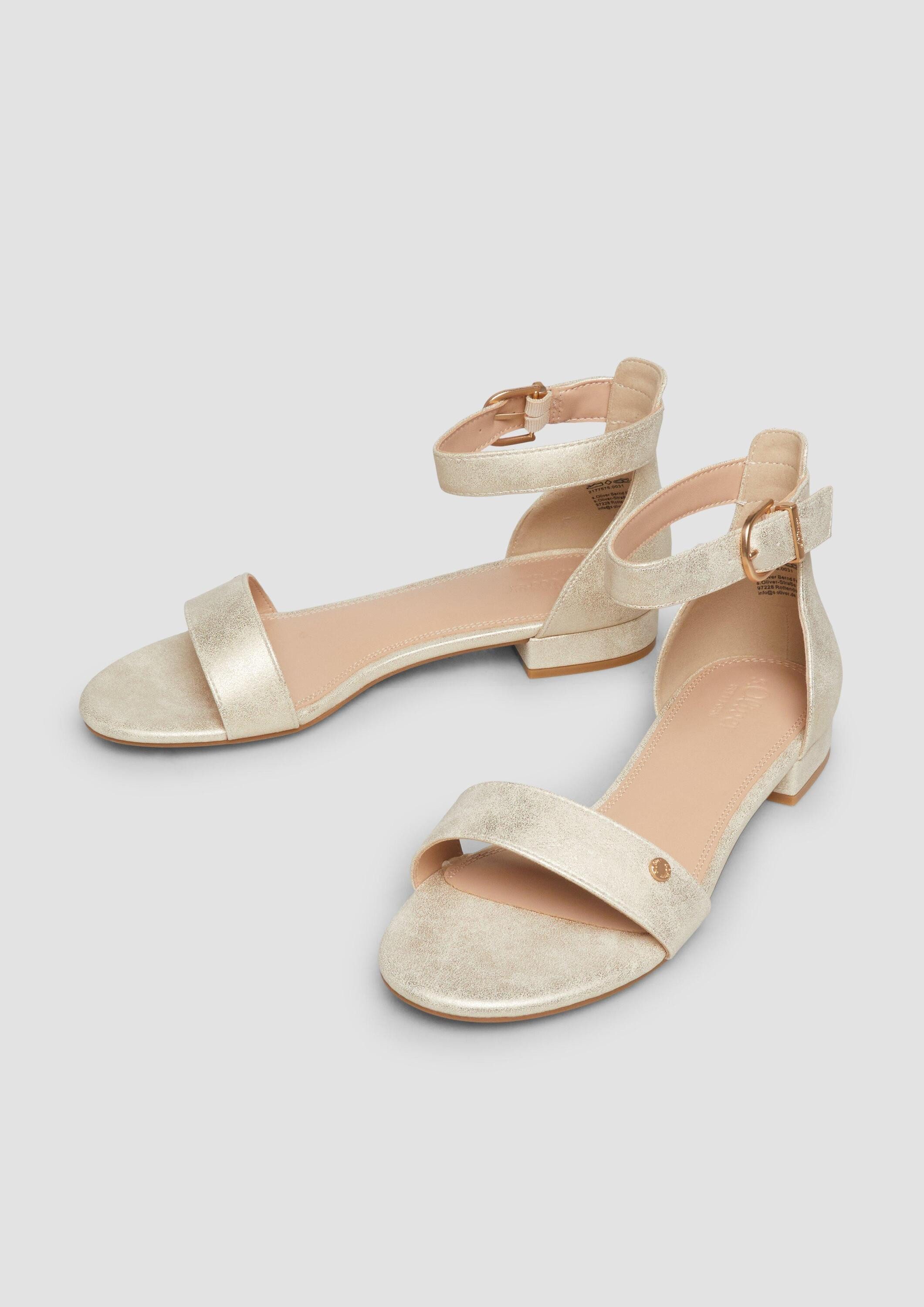 s.Oliver Sandalen Sandale Sandalen in Leder-Optik