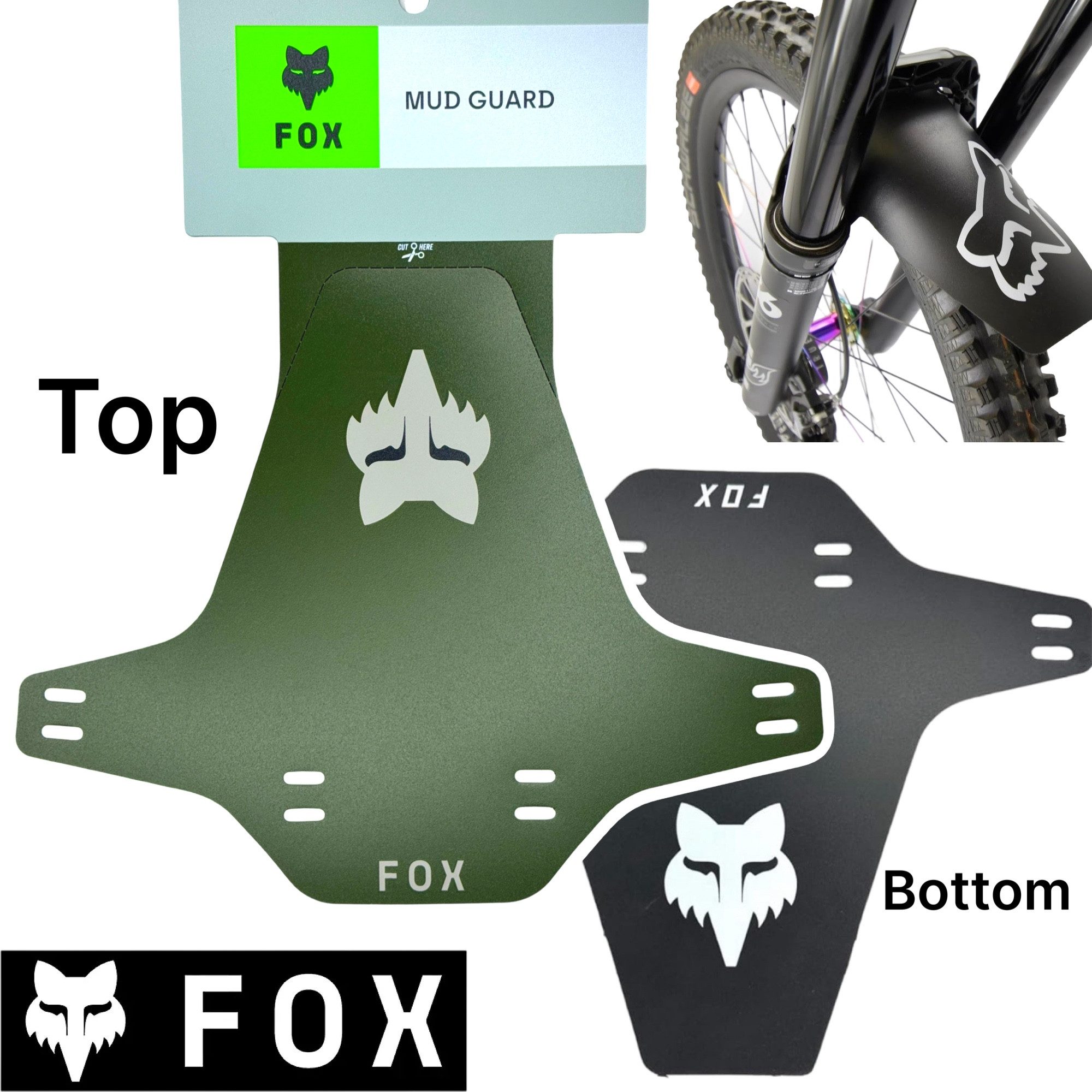 Fox Racing Schutzblech Fox Mud Guard Fahrrad Schutzblech Gabel Fender