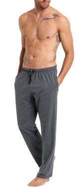 HAASIS Bodywear 1919 Pyjamahose Herren Jerseyhose 77116873-carbon (1-tlg) hochwertige Herren Boxershorts in optimaler Passform