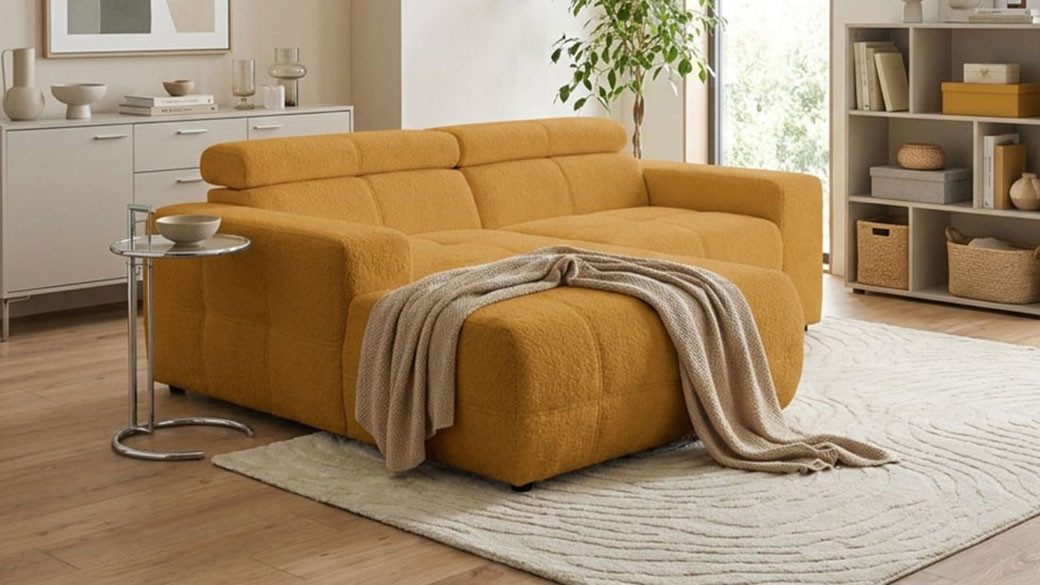 OTTO home Ecksofa Ballerup 211 x 175 cm, auch mit verstellbarer Sitztiefe, Kopfteile verstellbar, aus pflegeleichtem, weichem Bezugsstoff, L-Form