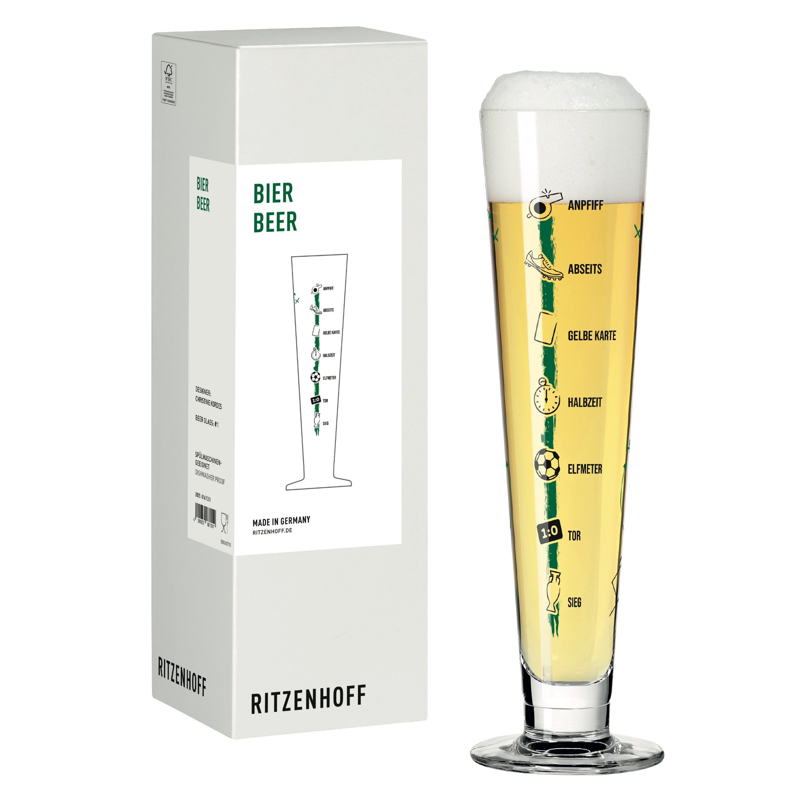 Ritzenhoff Bierglas Fußball