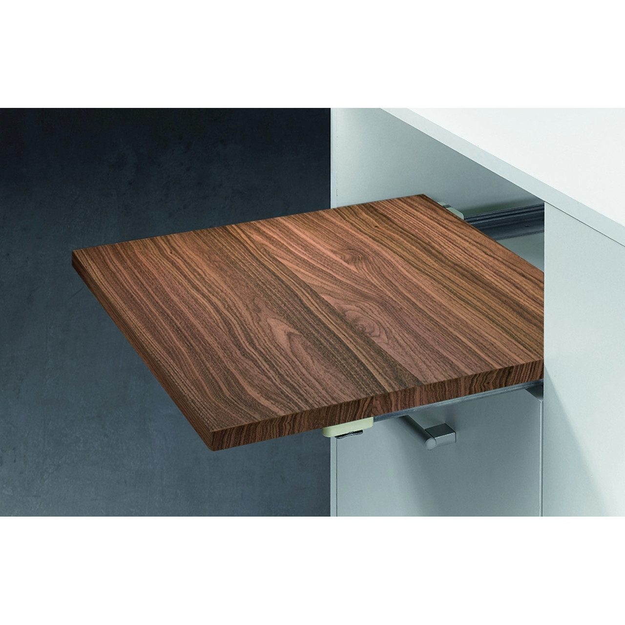 Hettich Möbelbeschlag Quadro 40HB/3 Teilauszug 455-680mm für Bodenmontage