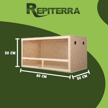 Repiterra Terrarium Terrarium mit Seitenbelüftung 80x50x50 cm