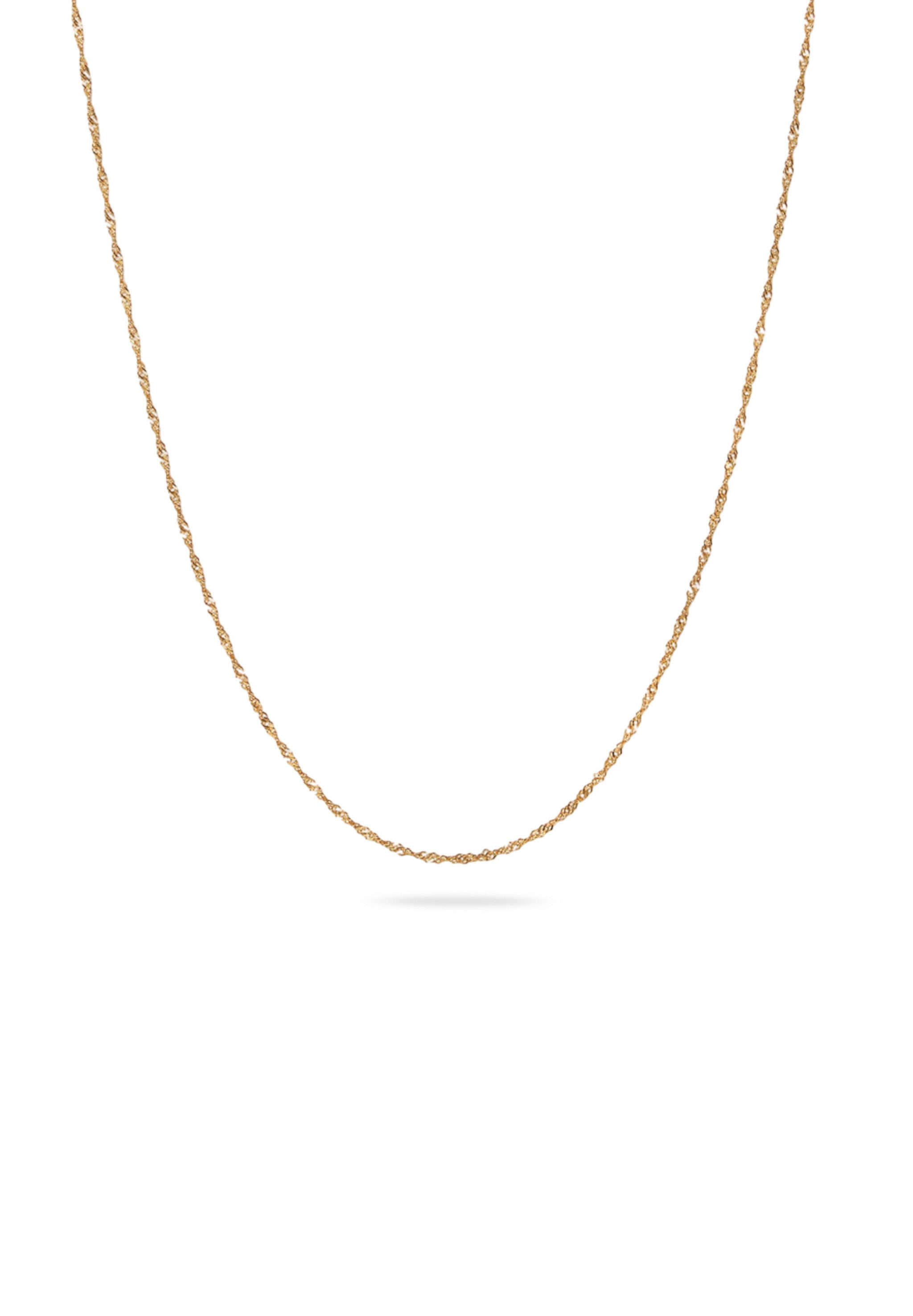 Stilnest Kette ohne Anhänger Singapore Kette 585 Gelbgold