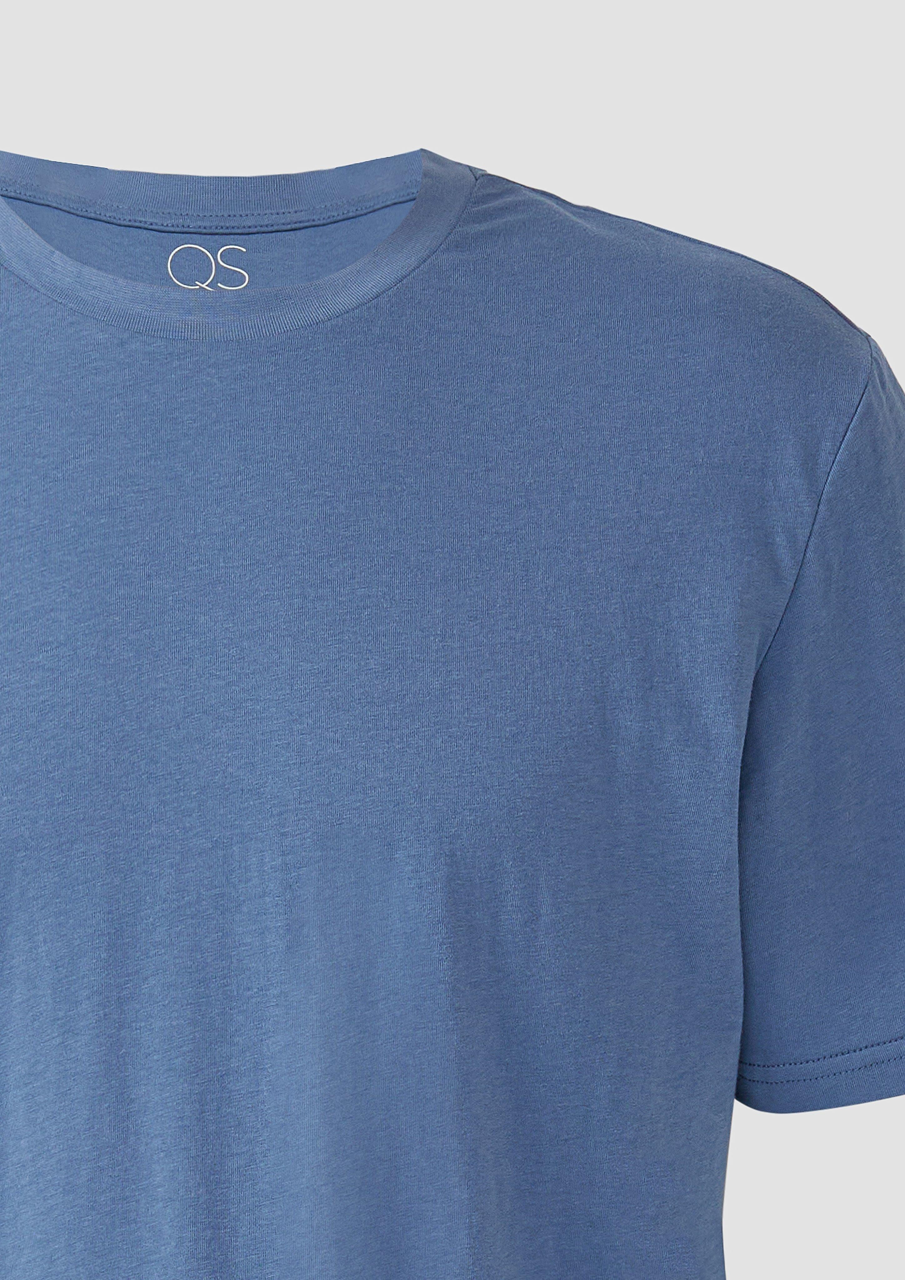 QS Kurzarmshirt T-Shirt mit Rundhalsausschnitt günstig online kaufen