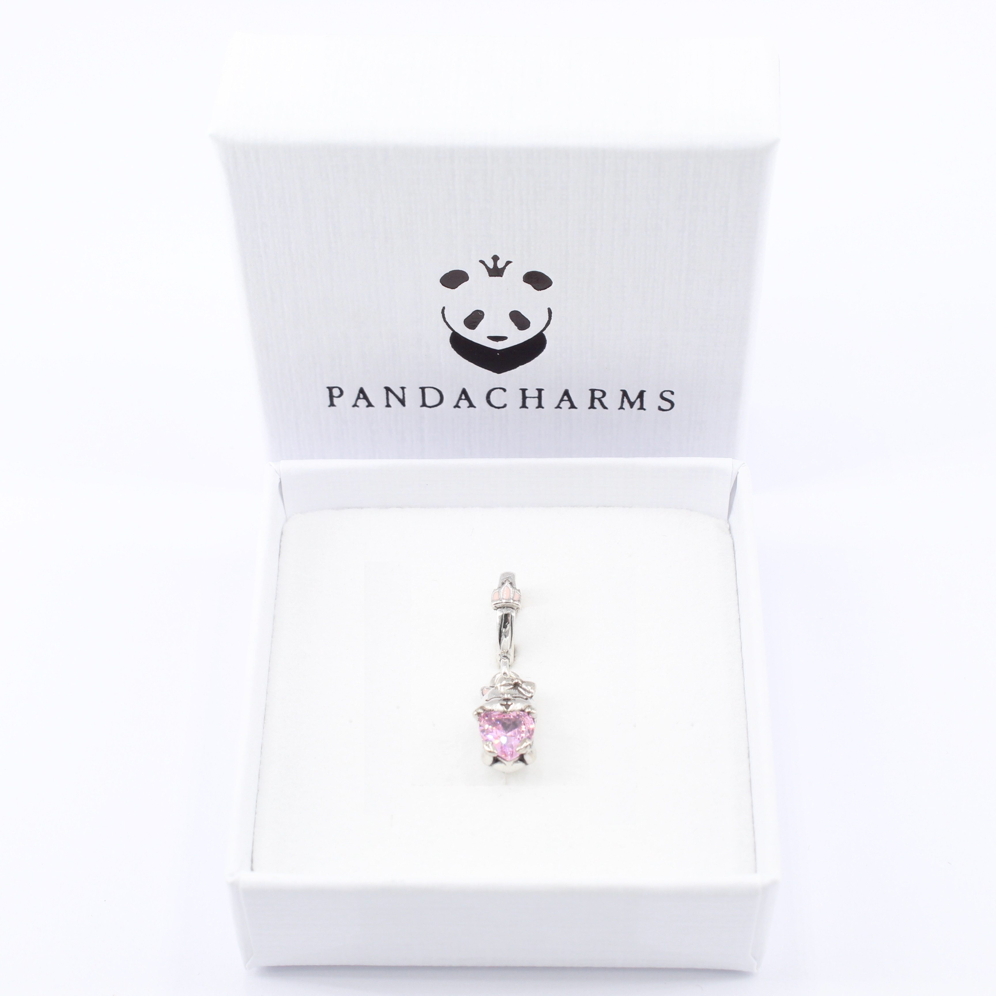 PANDACHARMS Bead Katze mit Rosa Herz Charm Anhänger für Charm Armband, 925e günstig online kaufen
