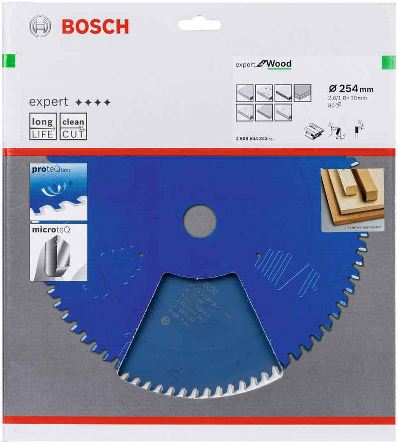 Bosch Professional Sägeblatt EX WO T 254x30-80