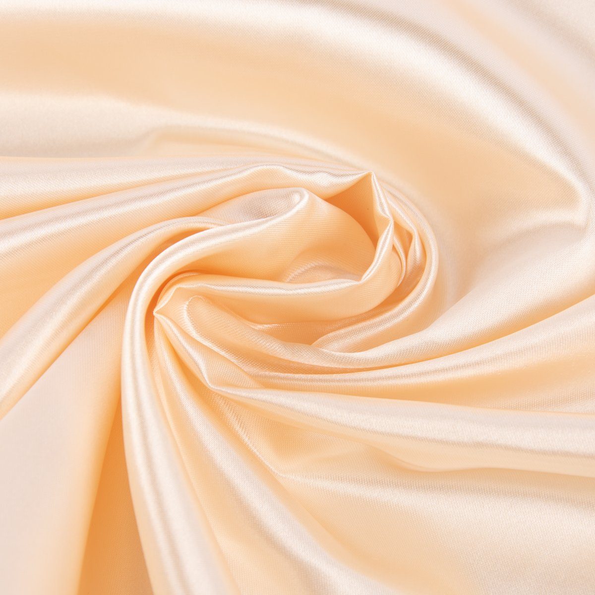 SCHÖNER LEBEN. Stoff Kreativstoff Meterware Satinstoff einfarbig beige 145cm