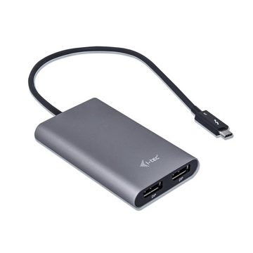 I-TEC Thunderbolt 3 Dual Display Port Video-Adapter Thunderbolt zu DisplayPort, für Notebooks und Tablets