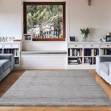 Teppich Teppich Modern Grau Meliert fürs Wohnzimmer, Schlafzimmer, Flur, Vimoda, Rechteckig