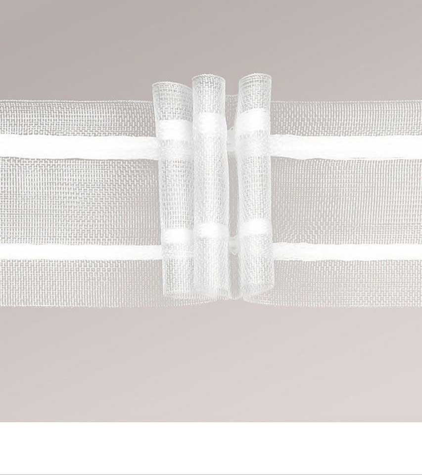 LYSEL® Gardinenbefestigungen Ersatzteile Faltenband Raffverhältnis 1:2, (1-St), L 5m