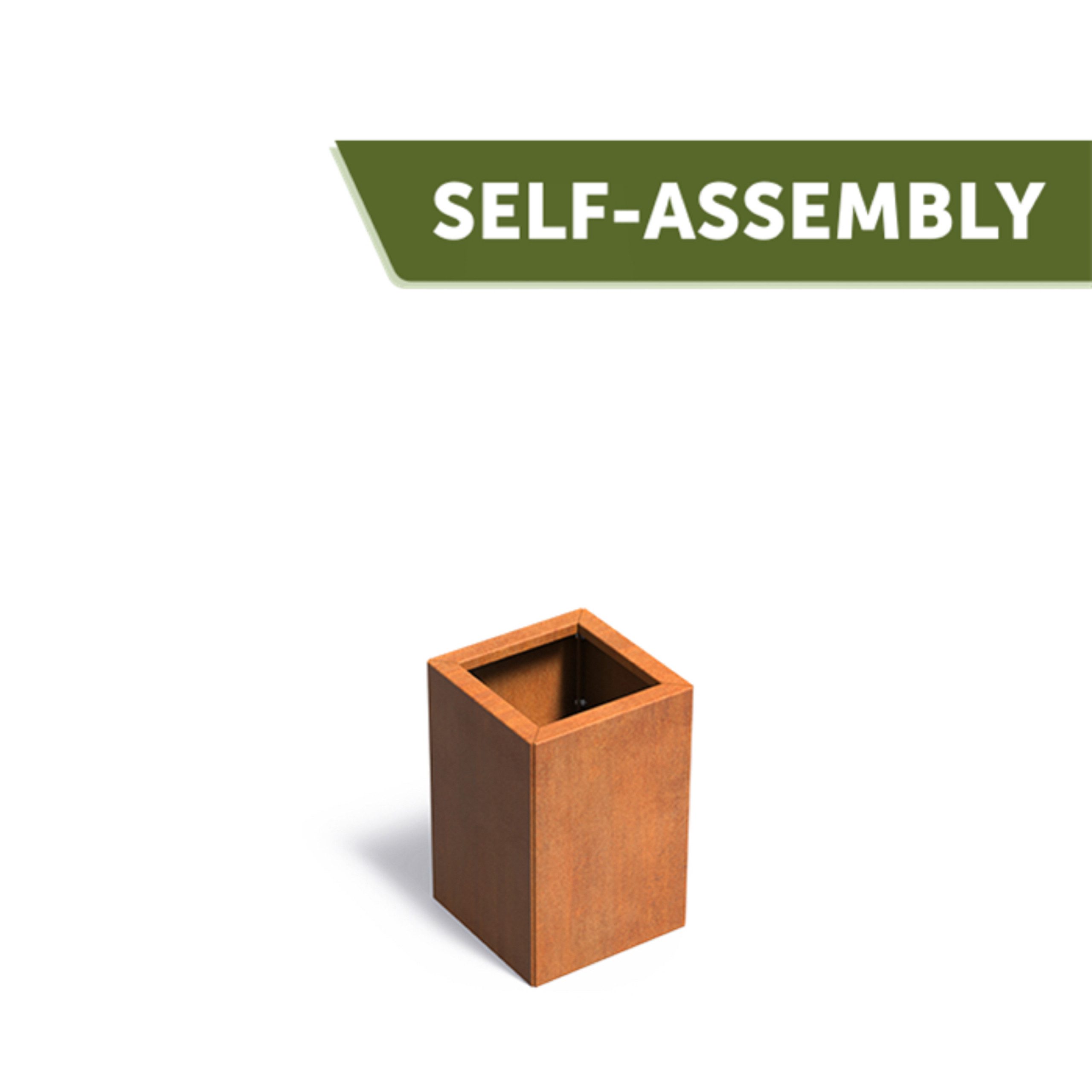 Adezz Pflanzkübel Adezz Carrez Connect ohne Boden aus Corten-Stahl Pflanzgefäß