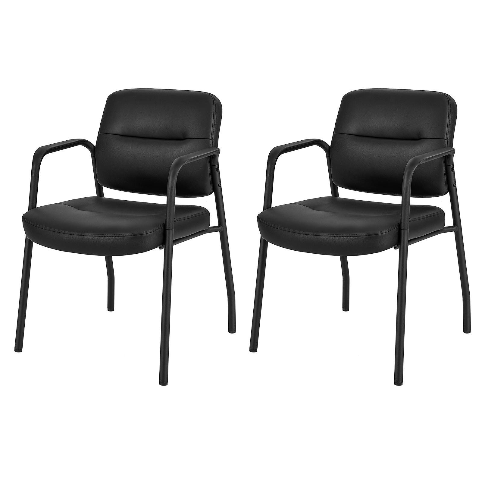 KOMFOTTEU Bürostuhl, 2er Set ergonomischen Wartezimmerstühlen, bis zu 160 kg