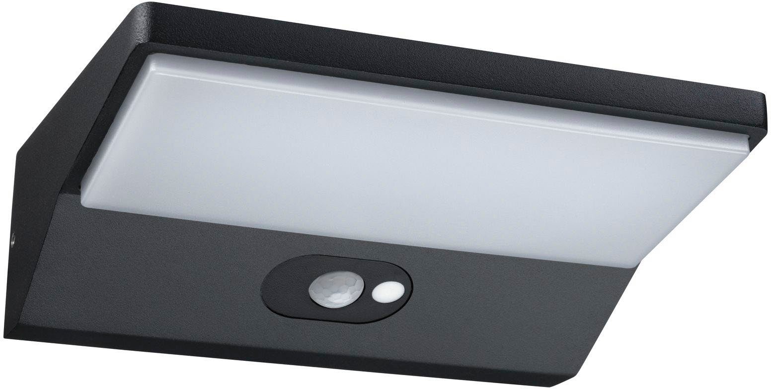 Paulmann Außen-Wandleuchte IP44, LED fest integriert, Warmweiß, LED-Modul, 3.000K Aluminium