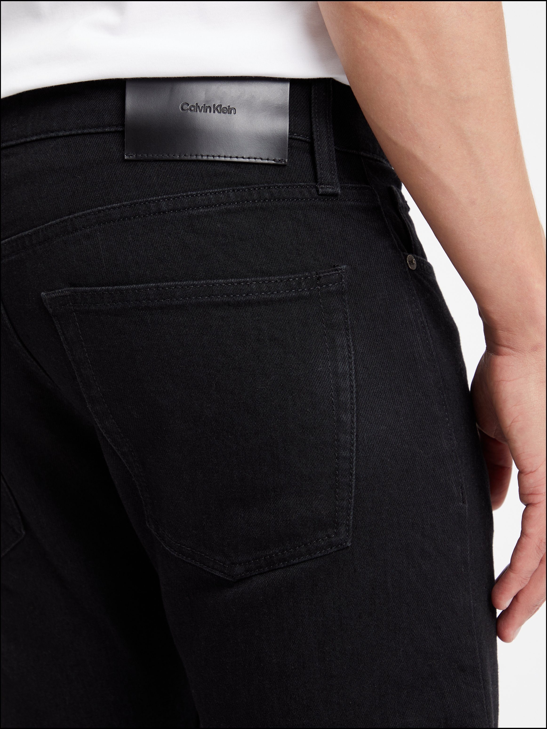Calvin Klein Slim-fit-Jeans SLIM im Black FIT Denim BLACK 5-Pocket-Style RINSE