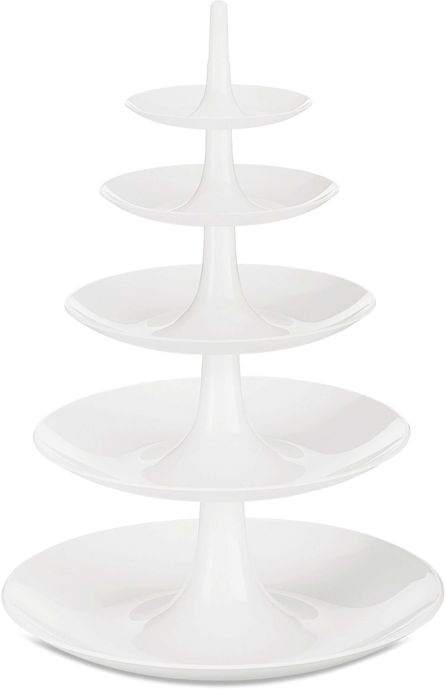 KOZIOL Etagere BABELL BIG, Kunststoff, spülmaschinengeeignet, melaminfrei, 5-stufig