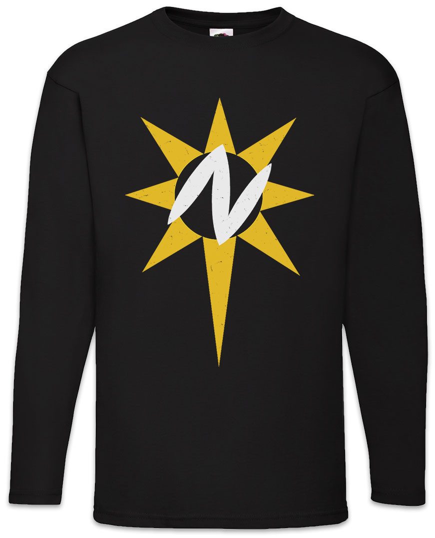 Langarmshirt Nuclear Man Logo Langarm T-Shirt Super Symbol Sign Retro Man Superman